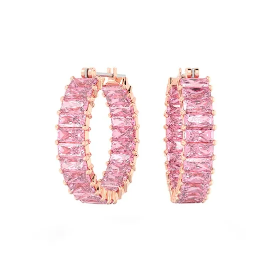 Swarovski Matrix Hoop Earrings