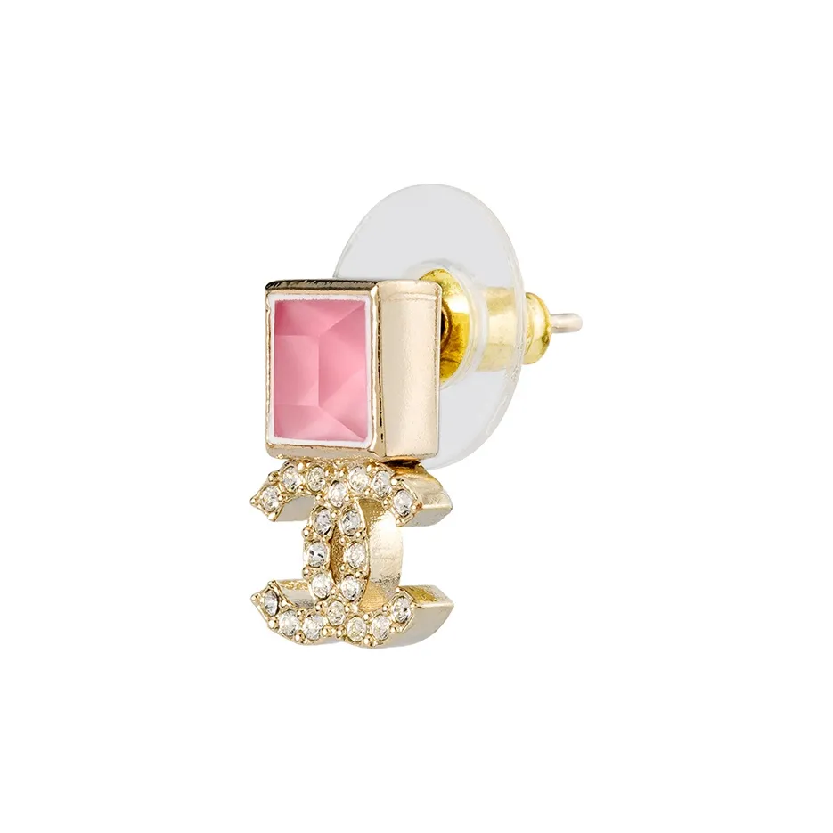 CHANEL Earrings Women's Pink