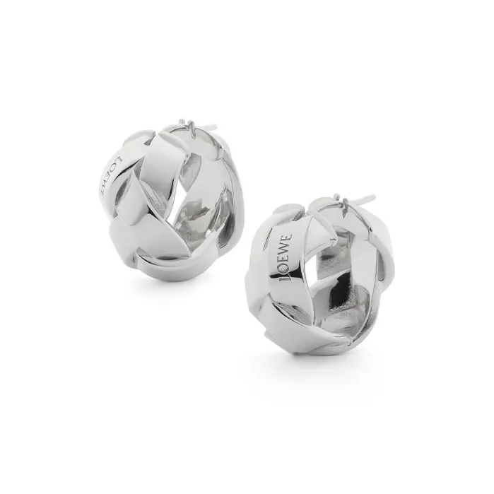 LOEWE 925 Sterling Silver Earrings Women's Silver