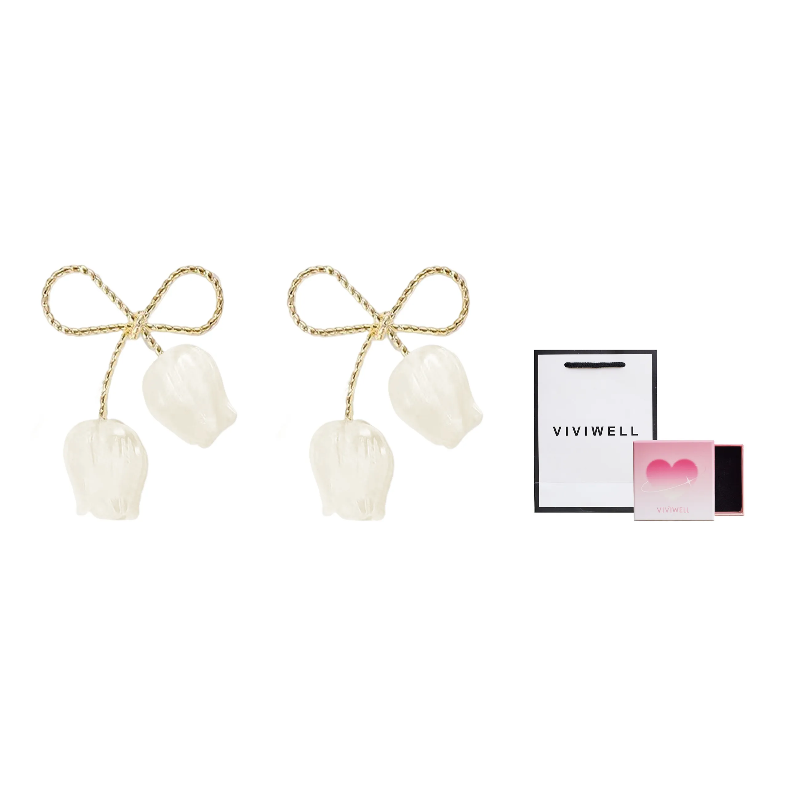 VIVIWELL Сплав Серьги Золотой Женские