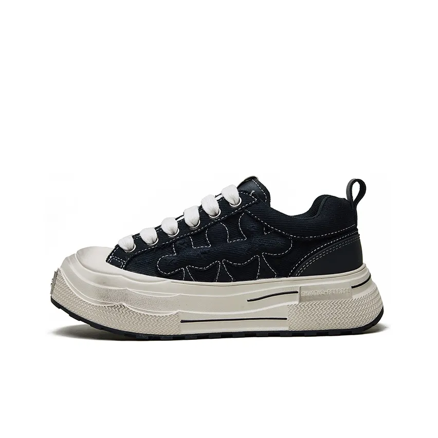 v2 Casual Sneakers Black Blue Low Top Shoe
