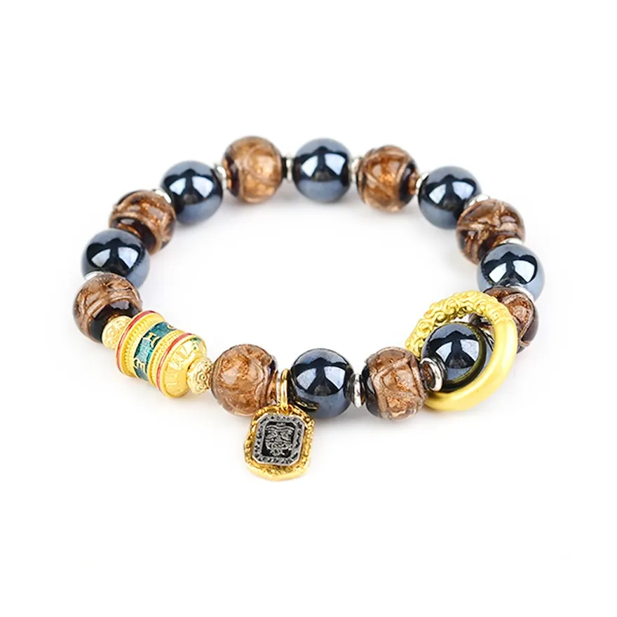 MIYUEZHUBAO Цветное стекло Нефритовые браслеты Унисекс