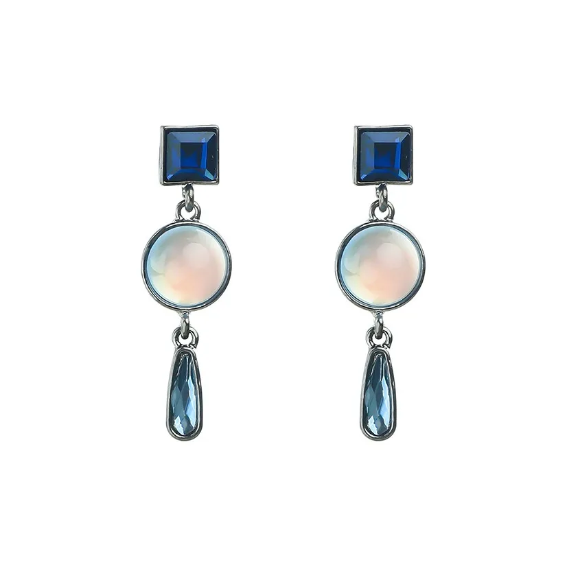 OQD Alloy Crystal Earrings Women's