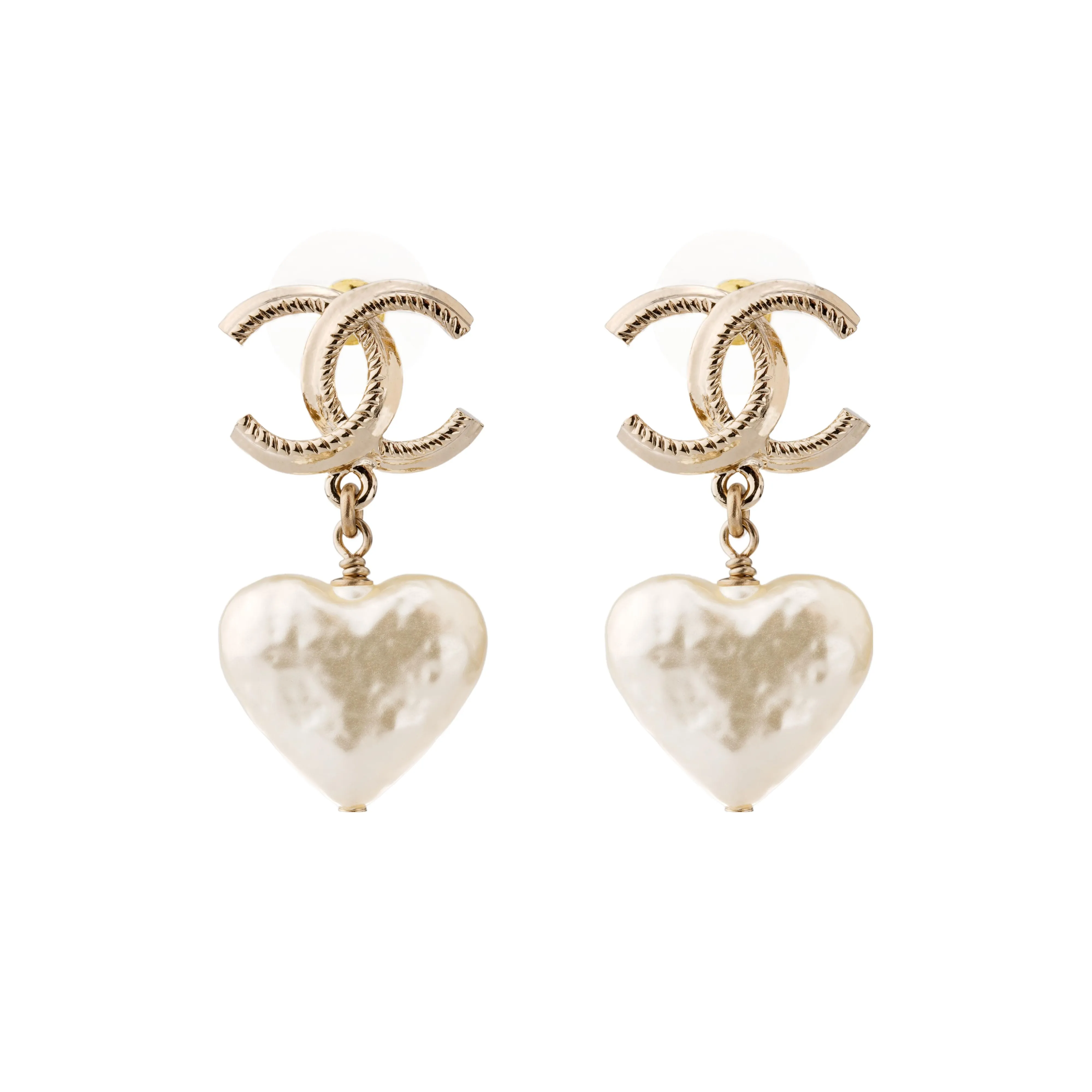 CHANEL /Pearly White Earrings