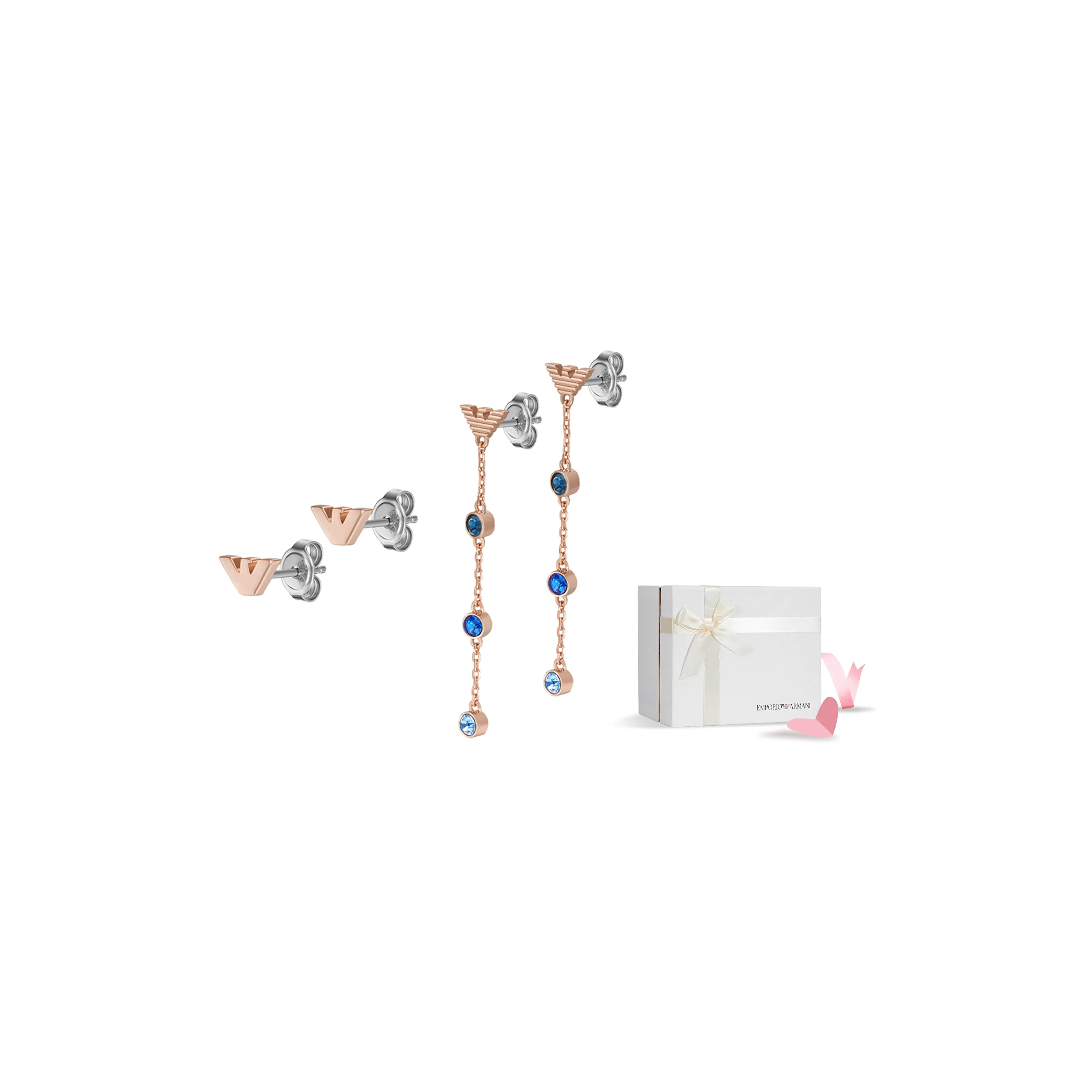 EMPORIO ARMANI Серьги из меди и сплава женские