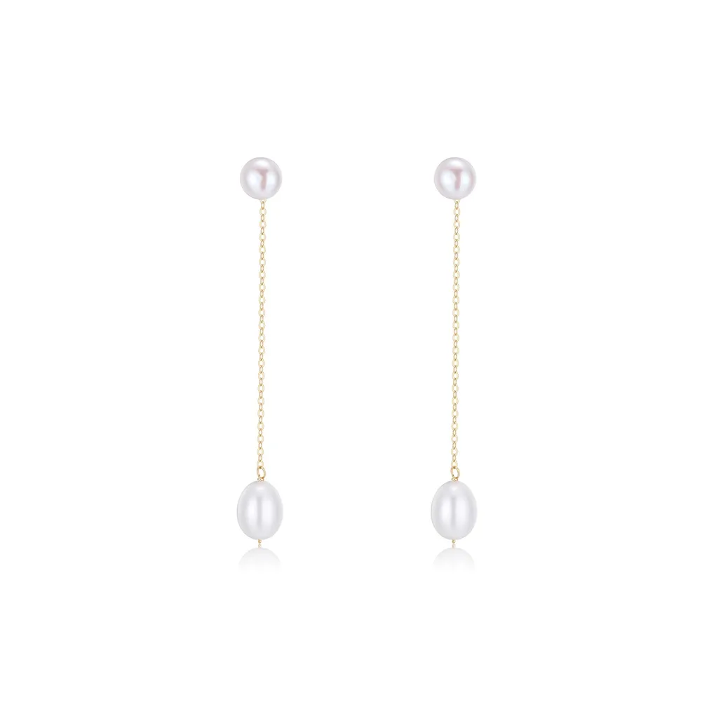 COCOKIM Серьги с пресноводным жемчугом женские