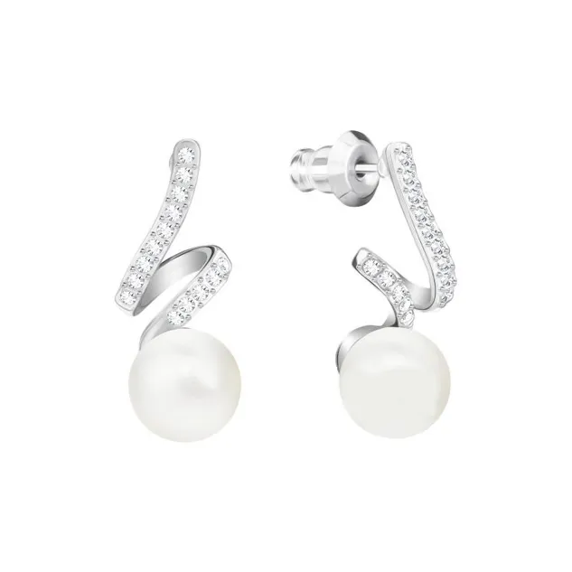 Swarovski White Gold Plated Earrings Women's