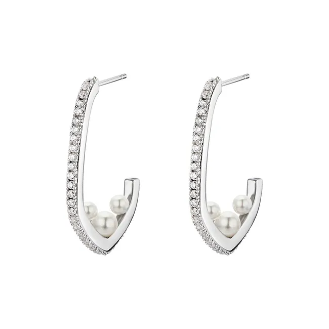 Glam Ever Серьги из серебра с покрытием/Серебряные/Золотые покрытые, женские