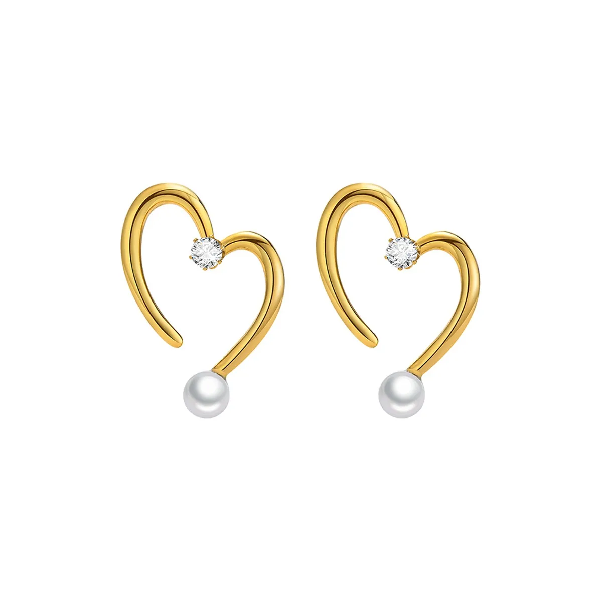 LIANDUO Титановая сталь Серьги Золотой Женские