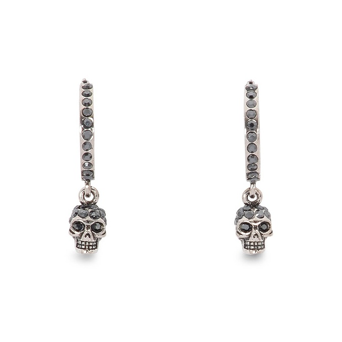 【送料&関税込】Alexander McQueen Skull Earrings Alexander McQueen Skull Earring | Silver | FARFETCH