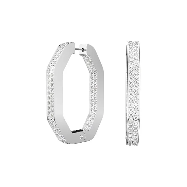 Swarovski Dextera Rhodium Plated Earrings Women's