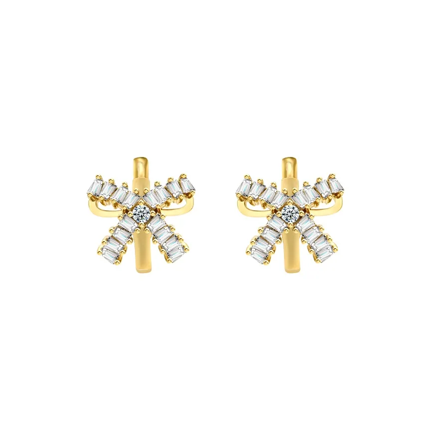 YPYN Сплав Серьги с австрийским кристаллом и бриллиантами Женские