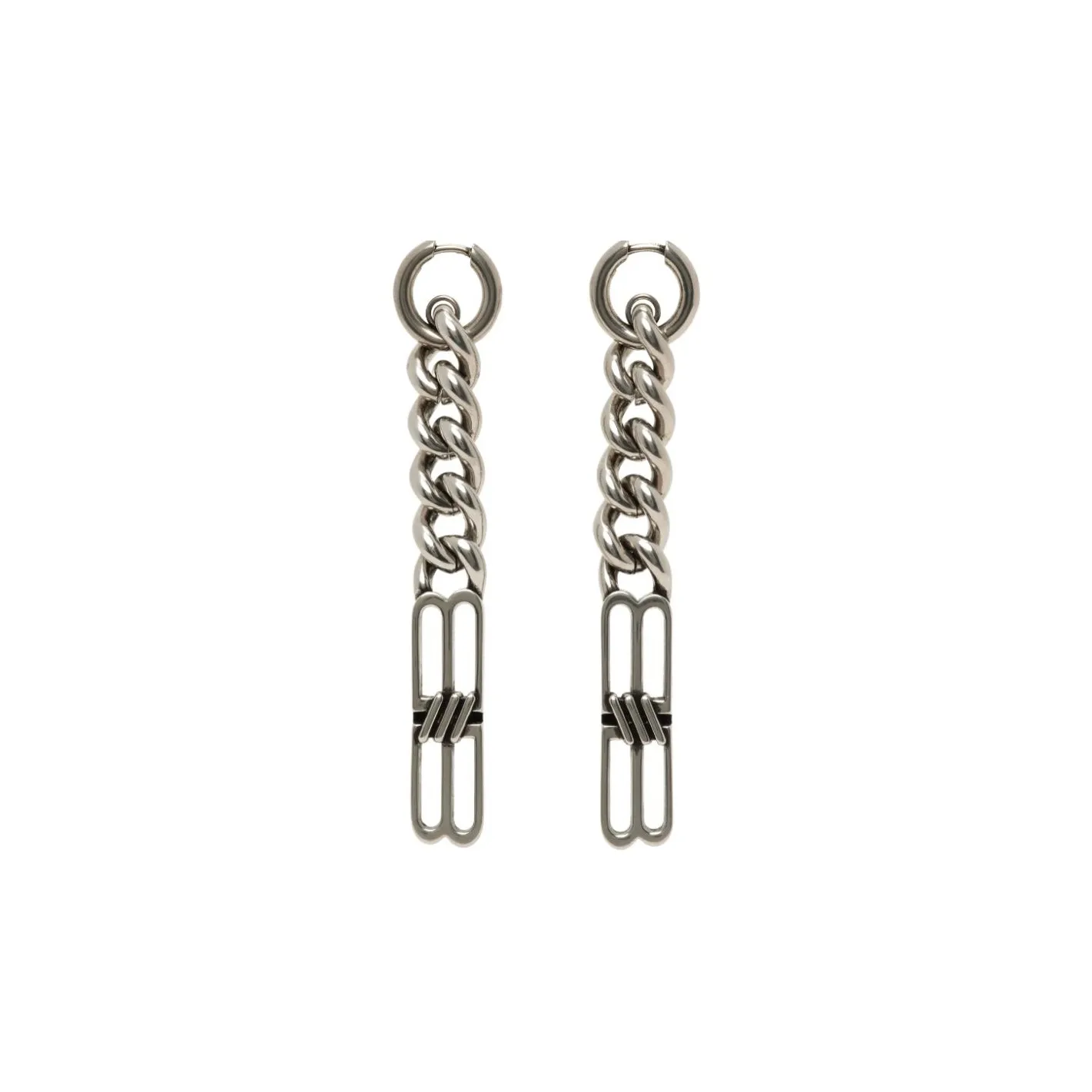 Balenciaga Брассовые серьги Женские Серебряные