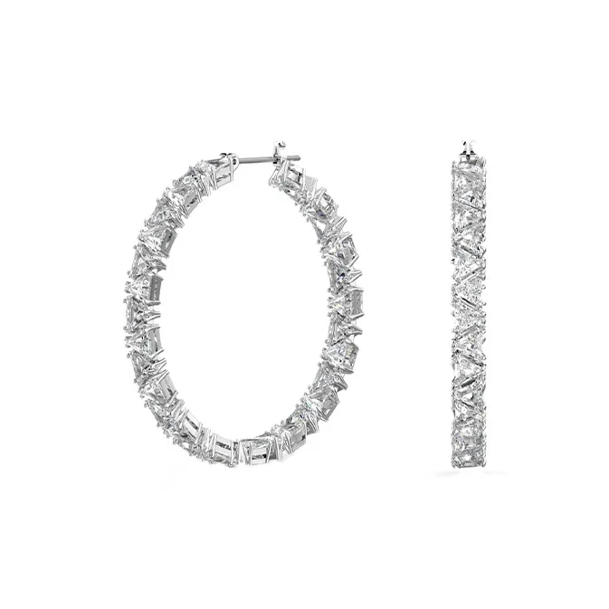 Swarovski Синтетический Кубический Цирконий/Стразы Серьги Белый Женские