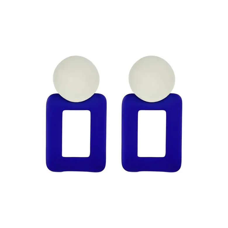 HMZ Серьги Синие Женские