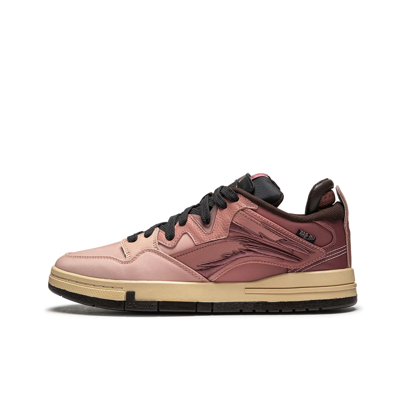 LiNing Wei Wu PRO Anti Slip Wear Resistant Low Top Skateboard Shoes Men's New Mist Rose Pink