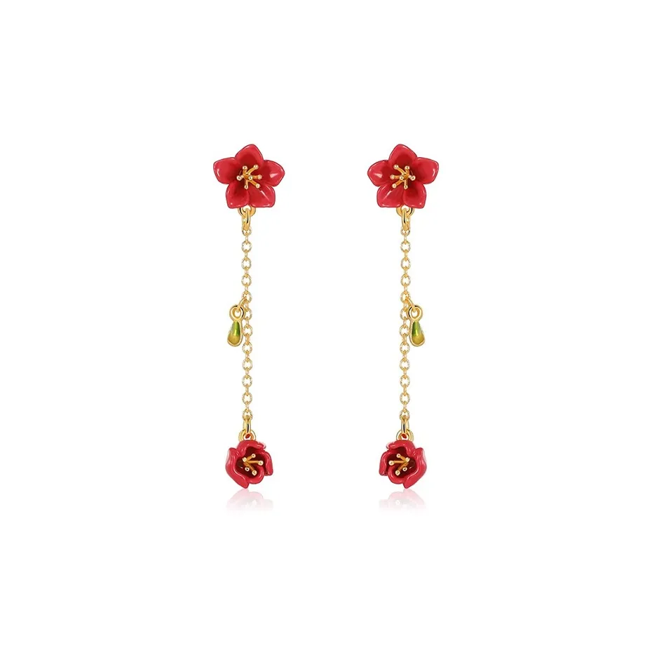 Fariya Серьги-булавки из стерлингового серебра 925 пробы с покрытием из медного 18K золота. Женские