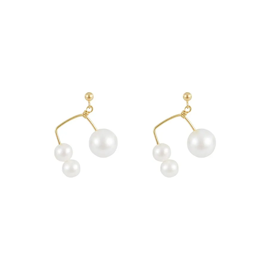 COCOKIM Серьги с пресноводным жемчугом женские