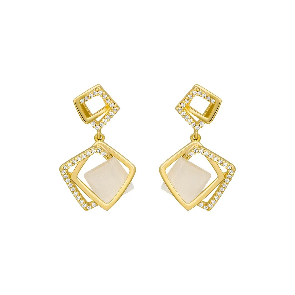 SENDME 925 Серебро Needles, Бронза Серьги Женские