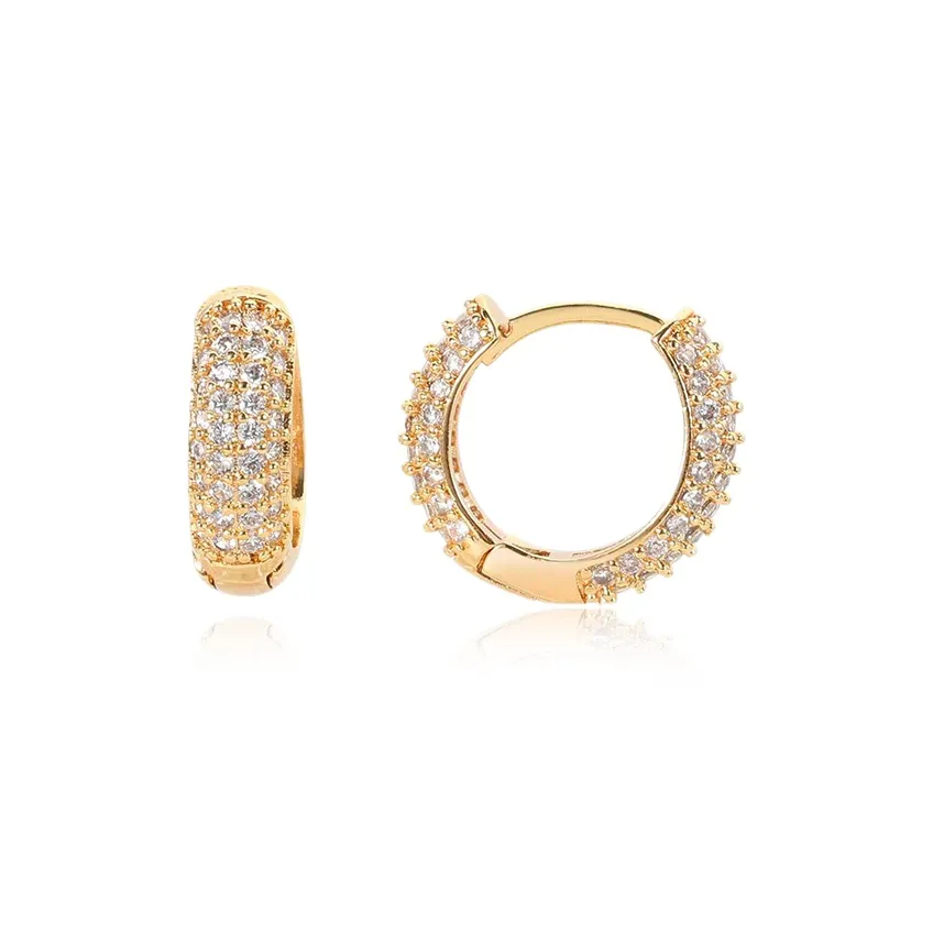 Серьги Ringlove с цирконием унисекс