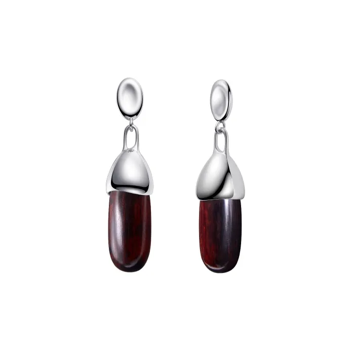 Juunngle Lab Серьги из розового дерева Женские