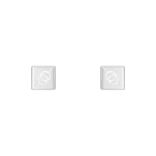 GUCCI Diagonal Interlocking G Earrings
