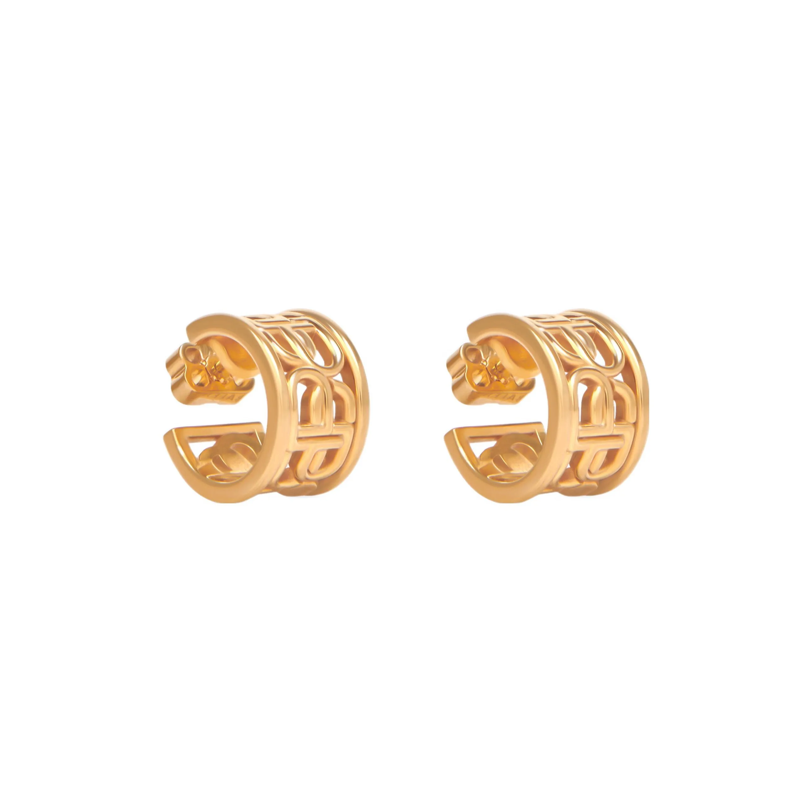 Balenciaga Earrings Women's Gold