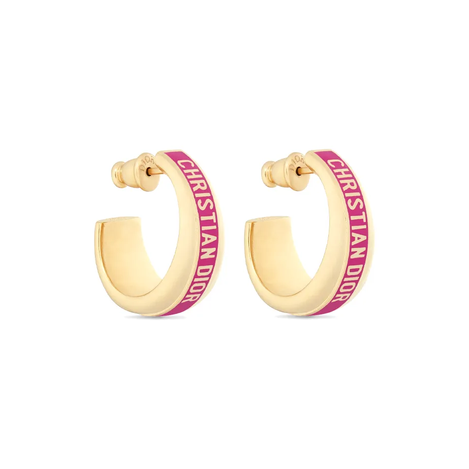 DIOR CODE EARRINGS GOLD