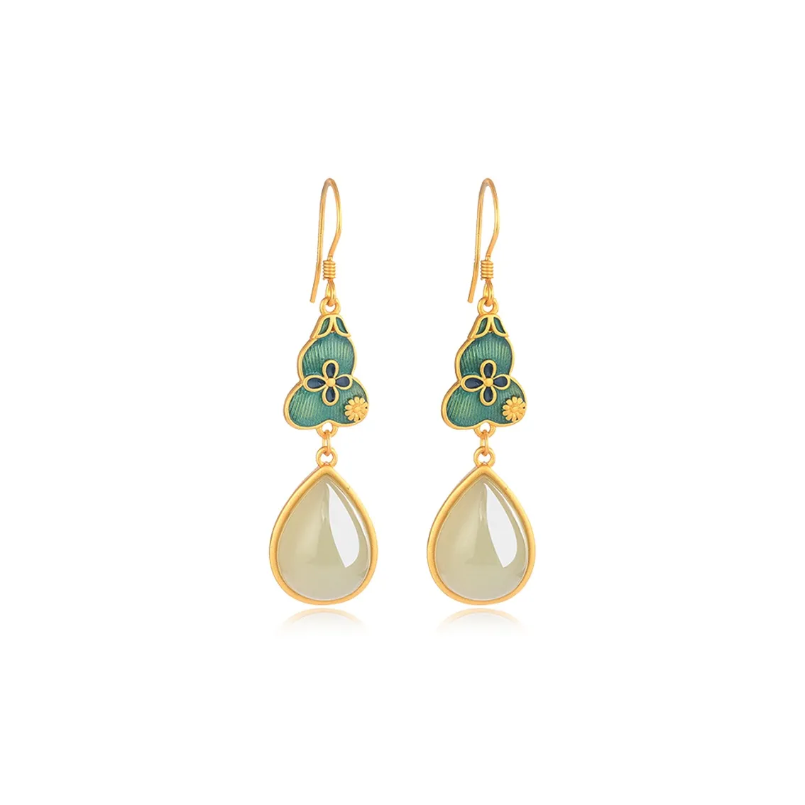 Best Wishes 925 Sterling Silver Hetian Jade Women's