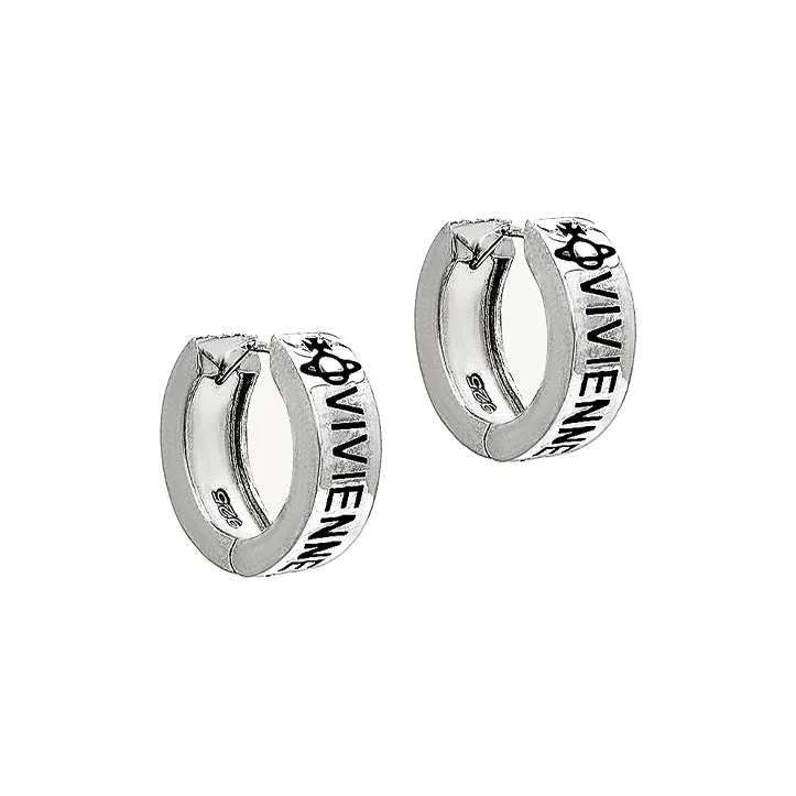 Вивьен Вествуд Перерабатываемые Серебристые Серьги Женские