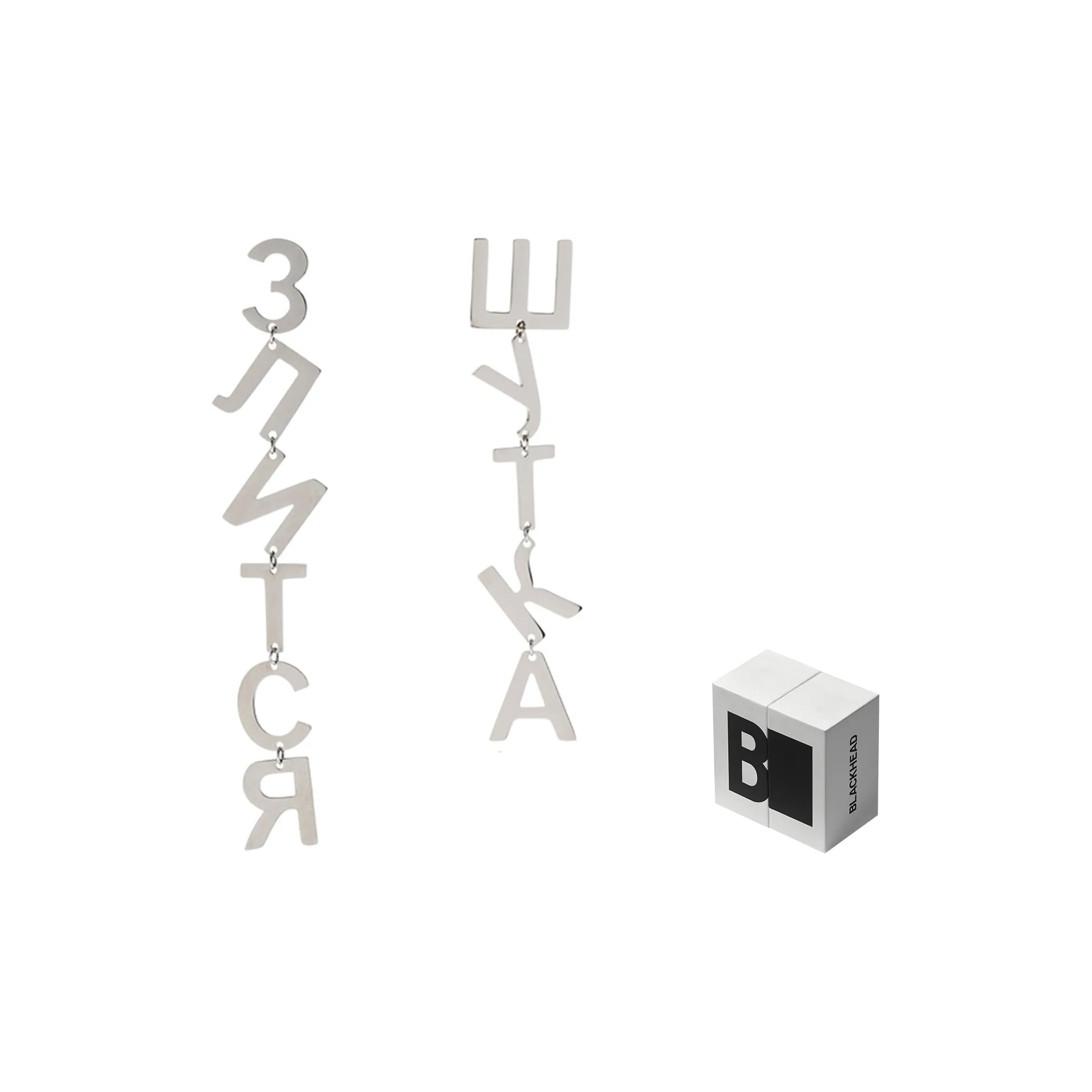 BLACKHEAD Нержавеющая сталь Серьги Женские