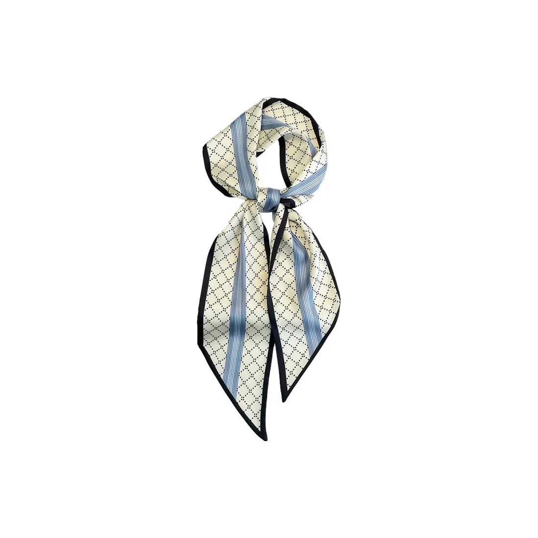 Youyoulan Real Silk Scarf Hair Accessory Lace Up Scarf Collar Towel Women's
