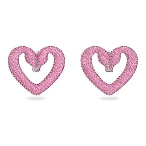 Серьги Crystal Swarovski Женские Розовые