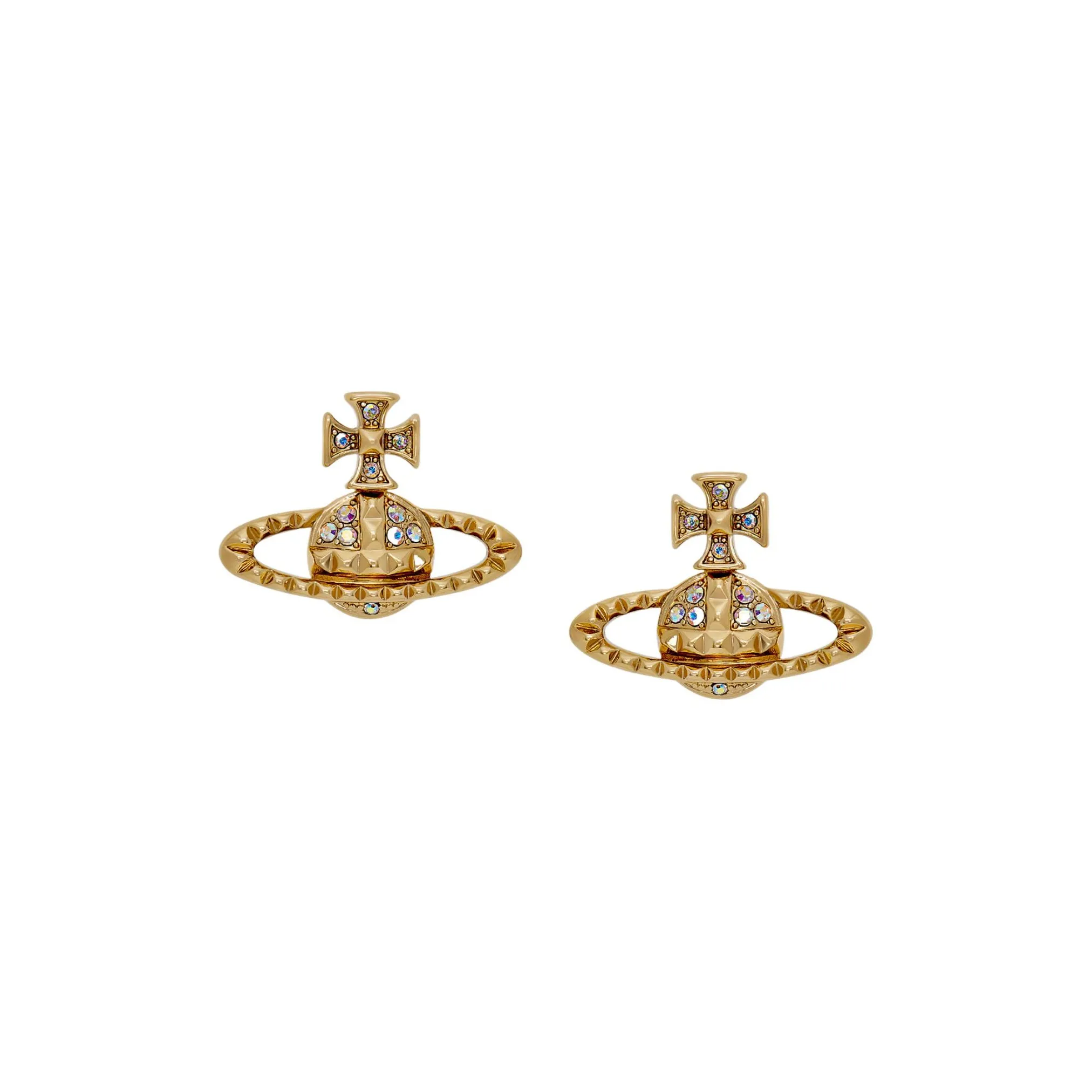 Vivienne Westwood Серьги Brass Stud Женские Золотые