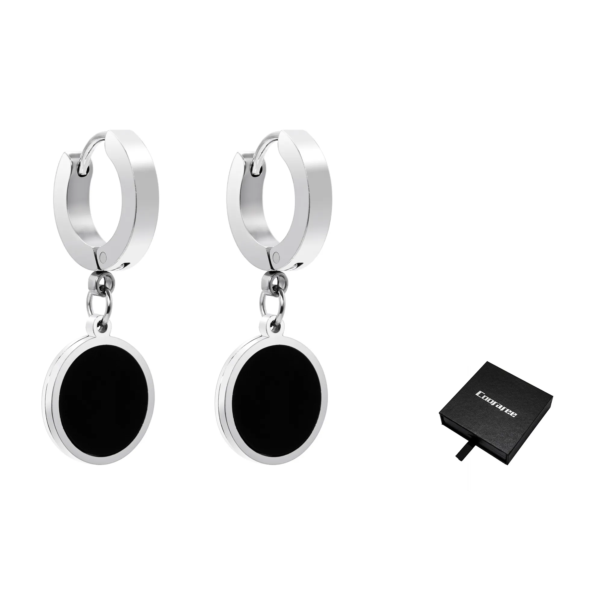 Cooraree Серьги из титановой стали унисекс