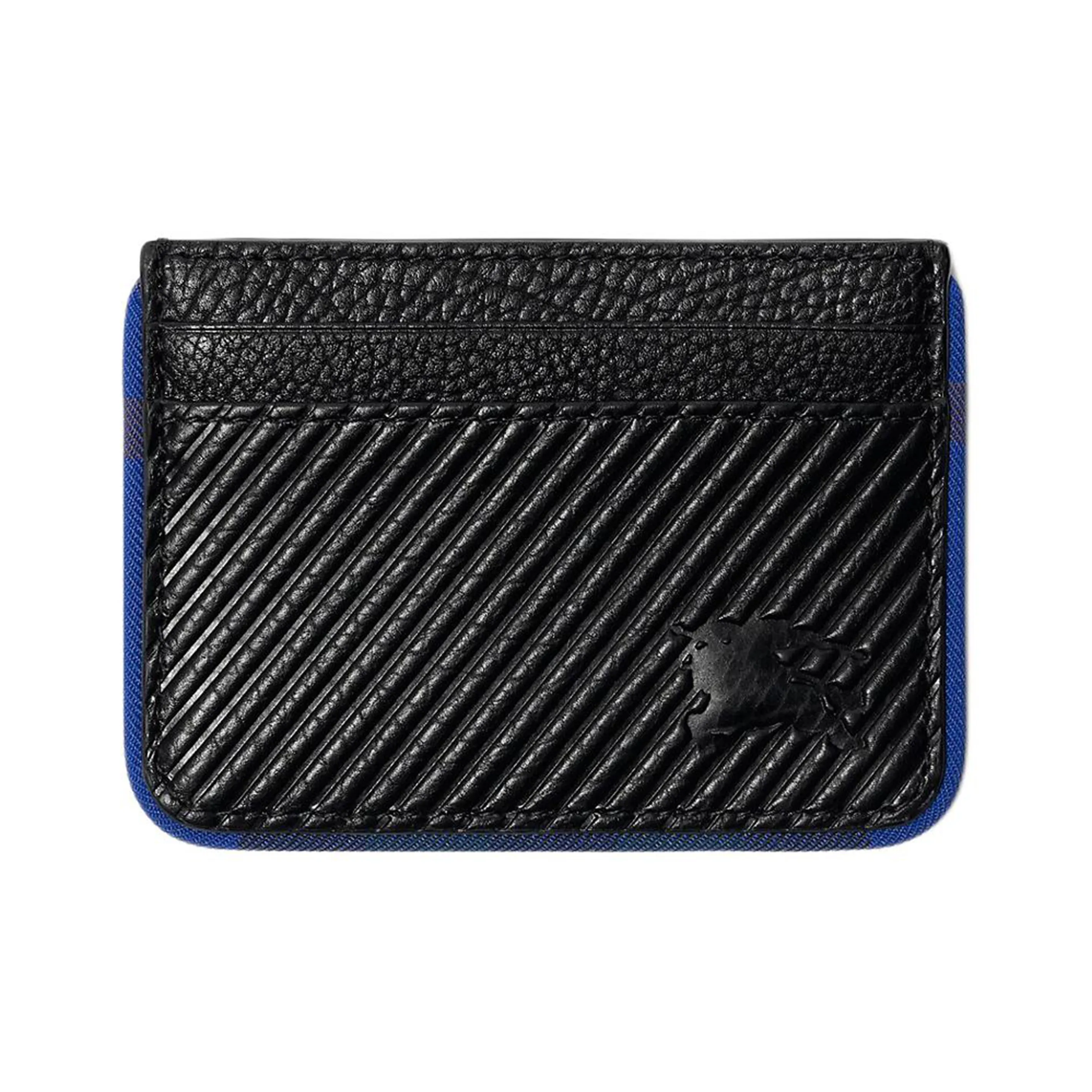 Burberry Телячья кожа Держатель для карт Мужской Черный