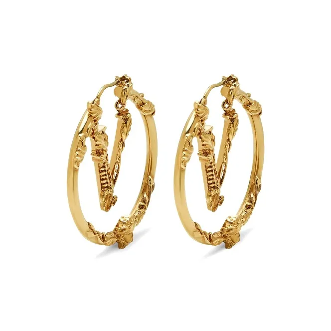 VERSACE Брасс Серьги Золотой Женские