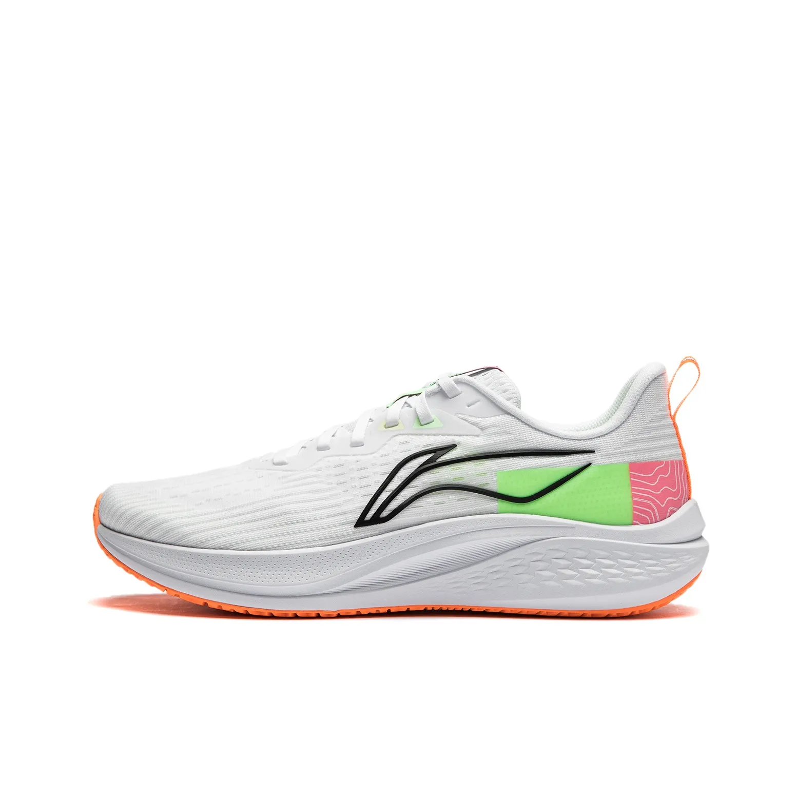 LiNing Red Hare 7 Cushioning Support Lightweight Rebound Low Top Training Running Shoes Men's White Green