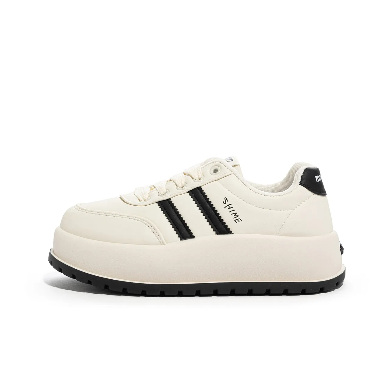 MIIRACER Casual Platform Height Increasing Versatile Soft Sole White Sneakers Versatile Sports Skateboard Shoes Women's