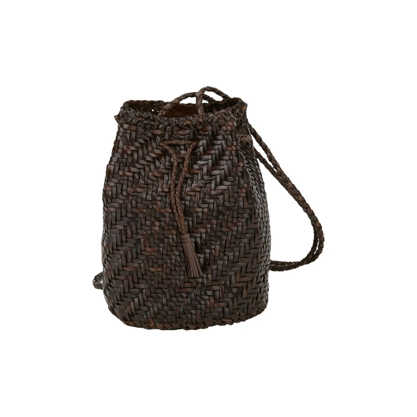 Dragon Diffusion Коровья кожа Ведрообразная сумка Сумка через плечо Сумка Сумка через плечо Женская Темно-коричневая