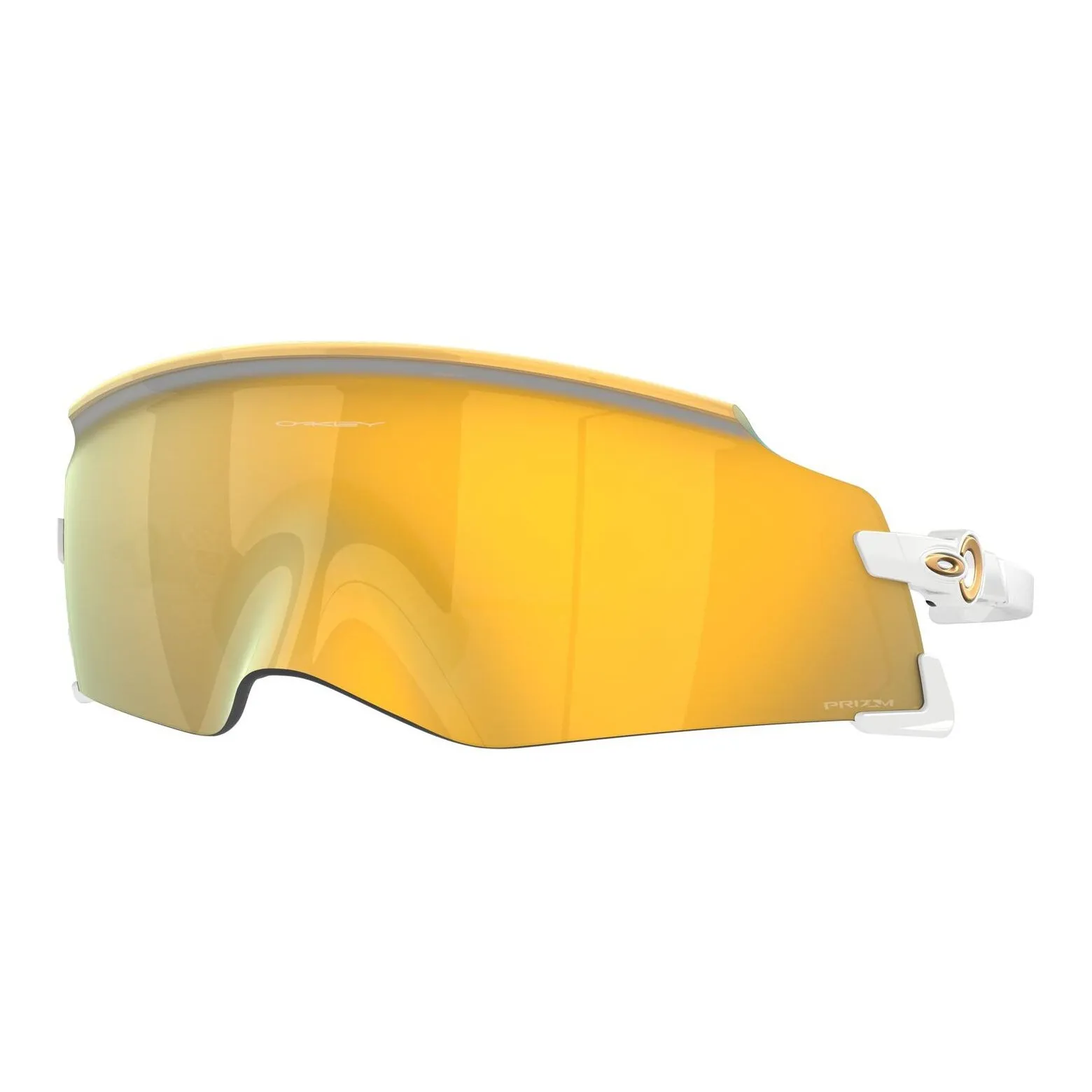 Oakley Injection Molded Irregular Shape Sunglasses Unisex White