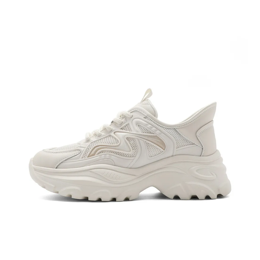 BELLE Low-Top Chunky Sneakers Women's Beige