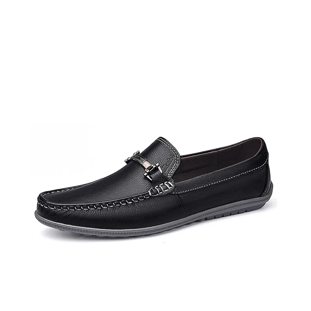 BOLE Gommino Loafers Men's Black/Blue/Brown