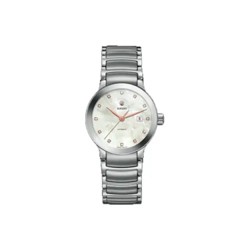 RADO Автоматический Механический Movement Женские Crystal Collection Часы 28 мм Белые