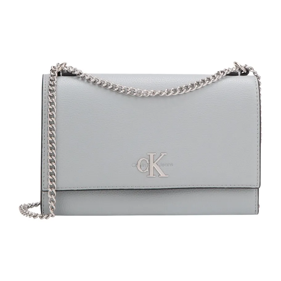 calvin Watch KLEIN Blended Material Crossbody Bag, Shoulder Bag Women's Gray Blue