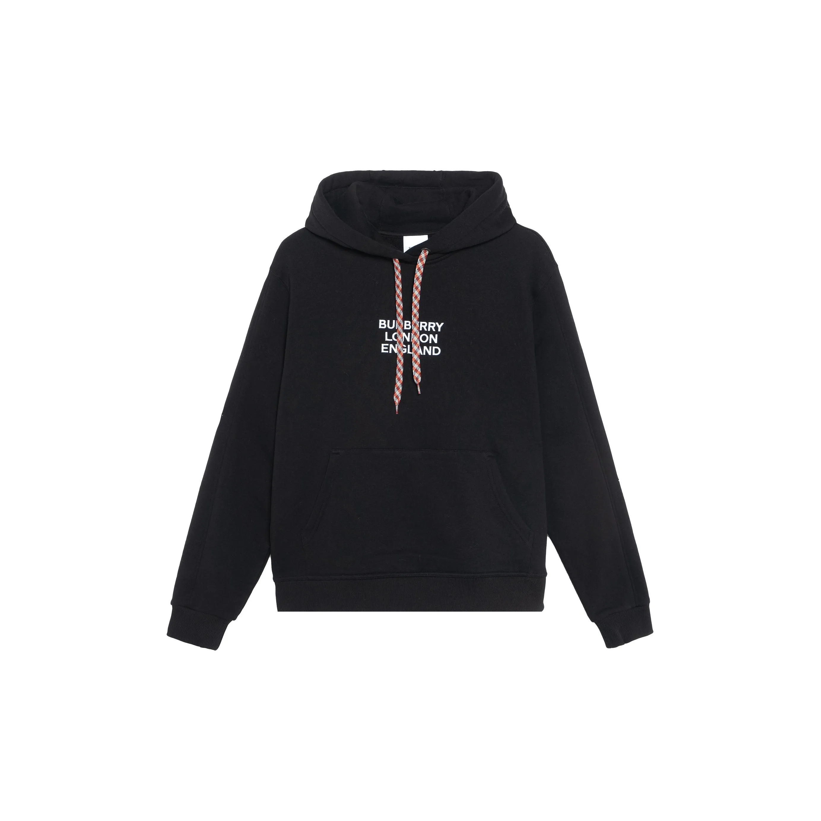 Burberry Women's Embroidered Logo Oversized Hoodie Black