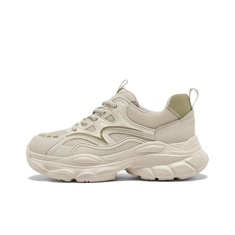 BASTO Low Top Solid Color Versatile Preppy Commute Comfortable Anti Slip And Wear Resistant Chunky Sneakers Women's