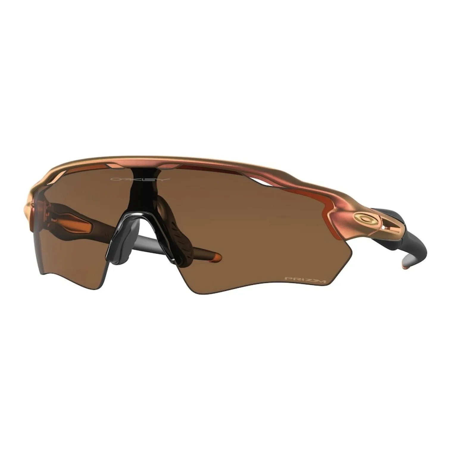 Oakley TR/Memory Plastic Irregular Shape Sunglasses Unisex Brown