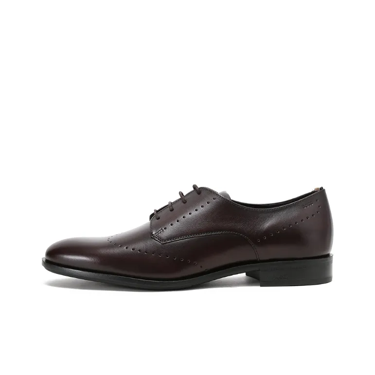 HUGO BOSS Dress Shoes Men's Dark Brown