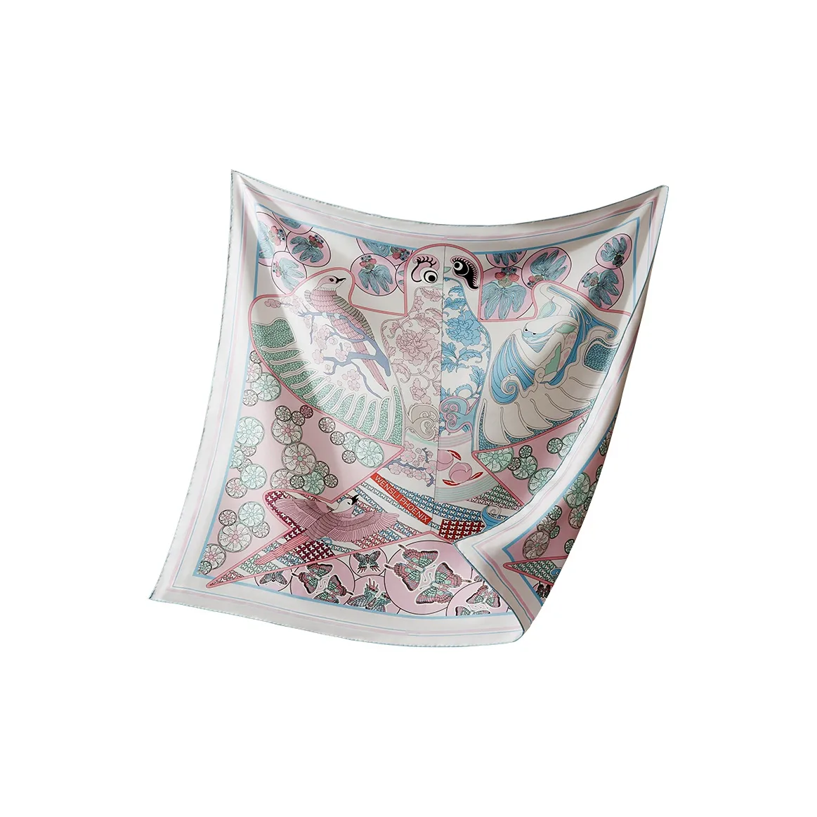 WENSLI Шелковые шарфы для женщин Flying Цветочный дизайн Command
